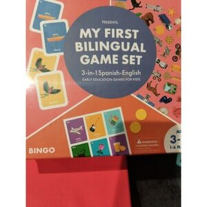 Si Sabo Kids My First Bilingual Games Set Spanish/English Early 3-in-1 Games NEW